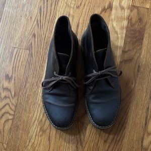 Clarks Dark Brown Bushacre Chukka Boots